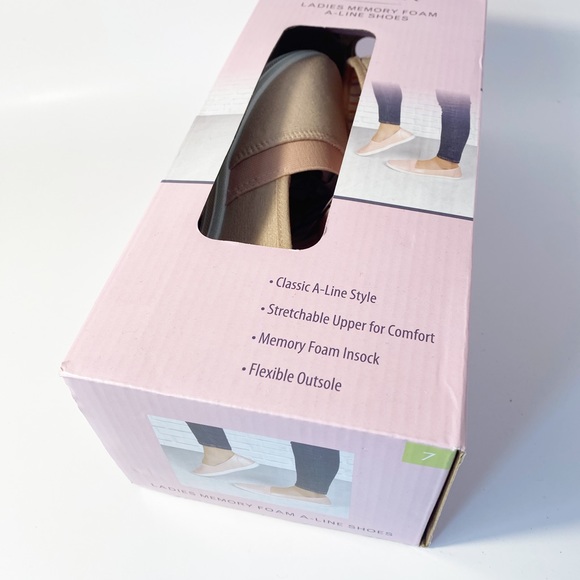 New in box Serra Ladies' Memory Foam A-Line Shoes pink size 7 - Picture 4 of 5